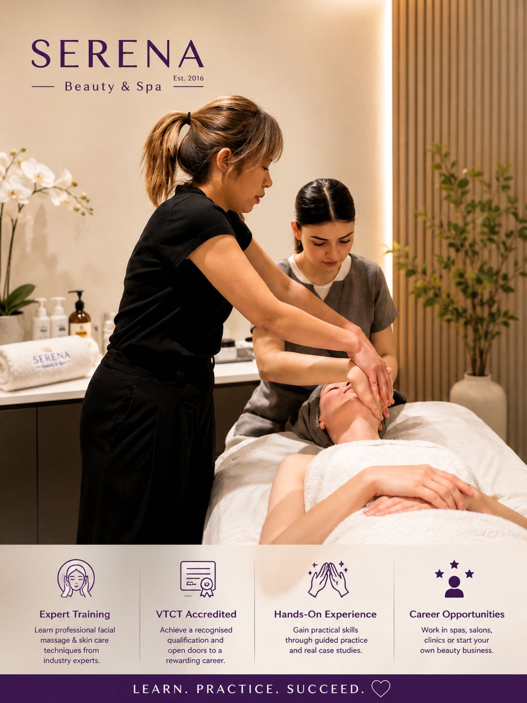 VTCT Level 2 Award in Facial Massage & Skin Care